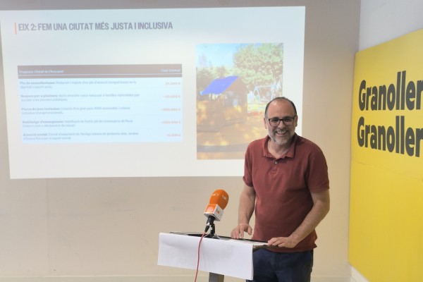 Pau Llobet proposa invertir 2 milions per a adaptar Granollers a la calor, reforçar les polítiques socials, millorar l’espai públic i connectar millor els barris